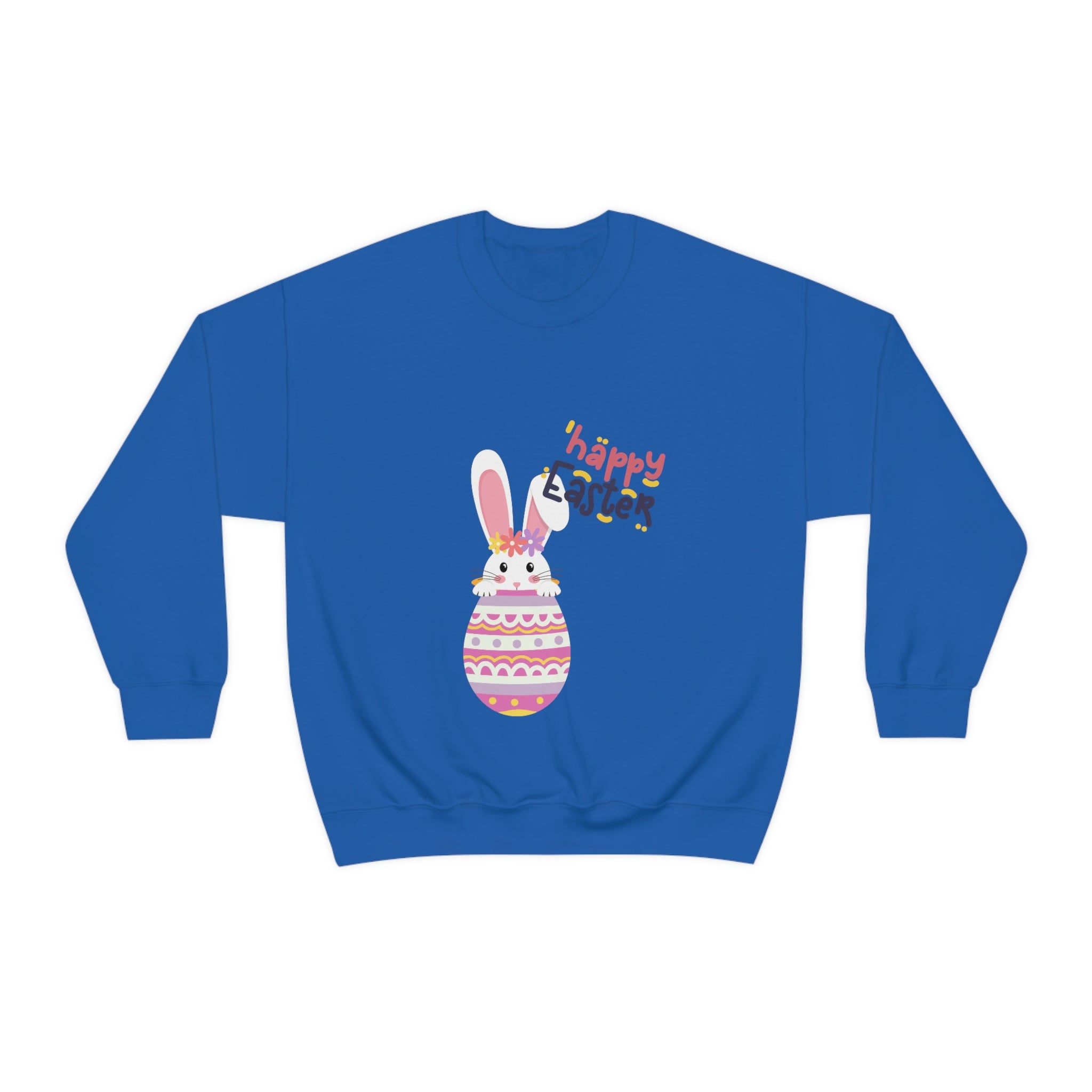 Happy Easter Day Bunny Unisex Heavy Blend™ Crewneck Sweatshirt