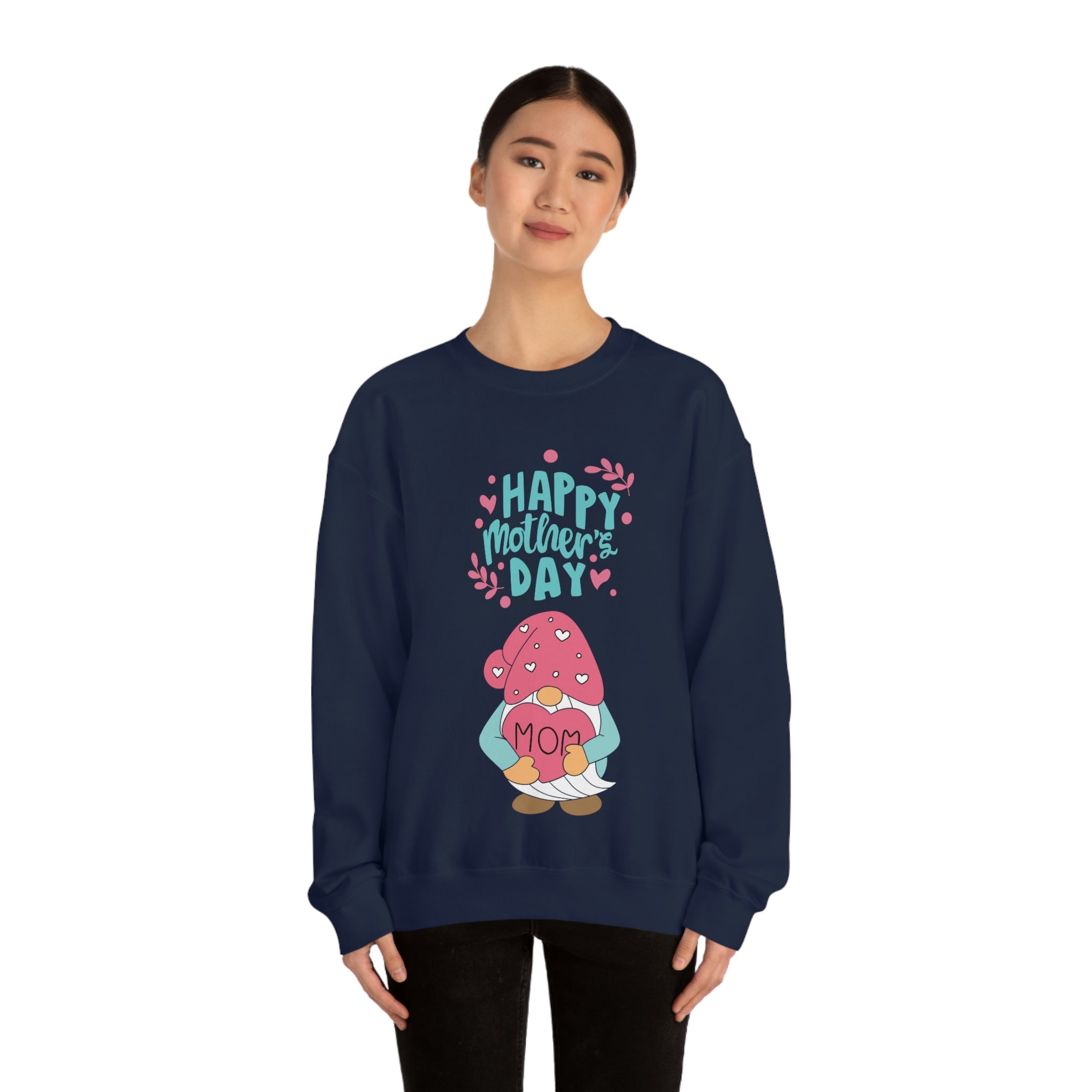 Happy Mother's Day Gnome Unisex Heavy Blend™ Crewneck Sweatshirt