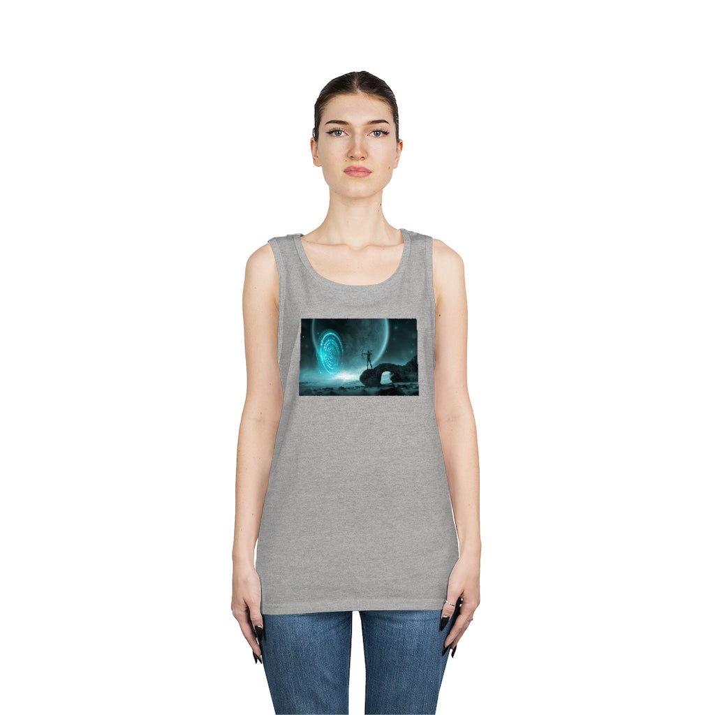 Mystical Moon Unisex Heavy Cotton Tank Top