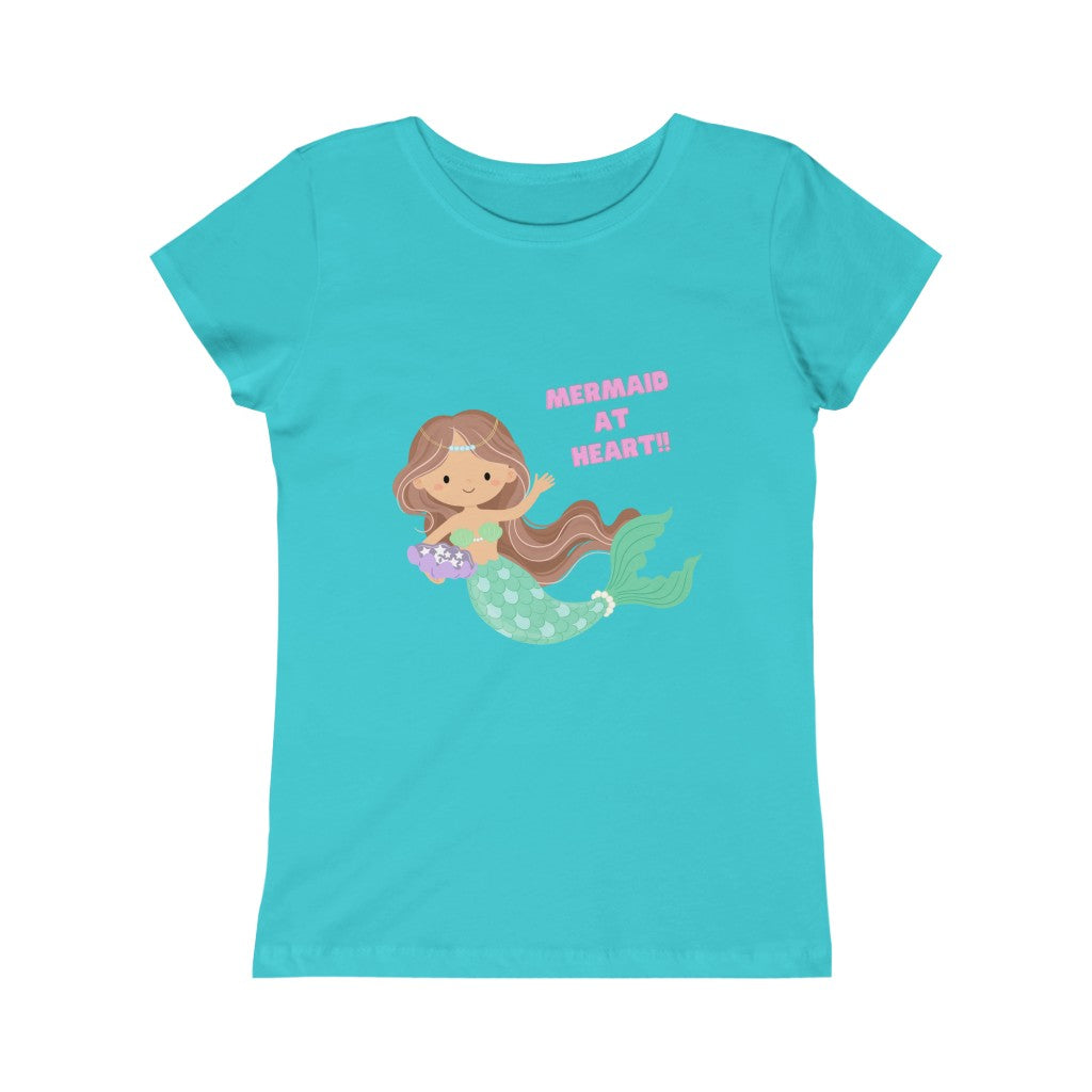 Mermaid At Heart Girls Princess Tee