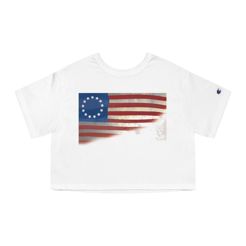 My Flag Champion Women's Heritage Cropped T-Shirt