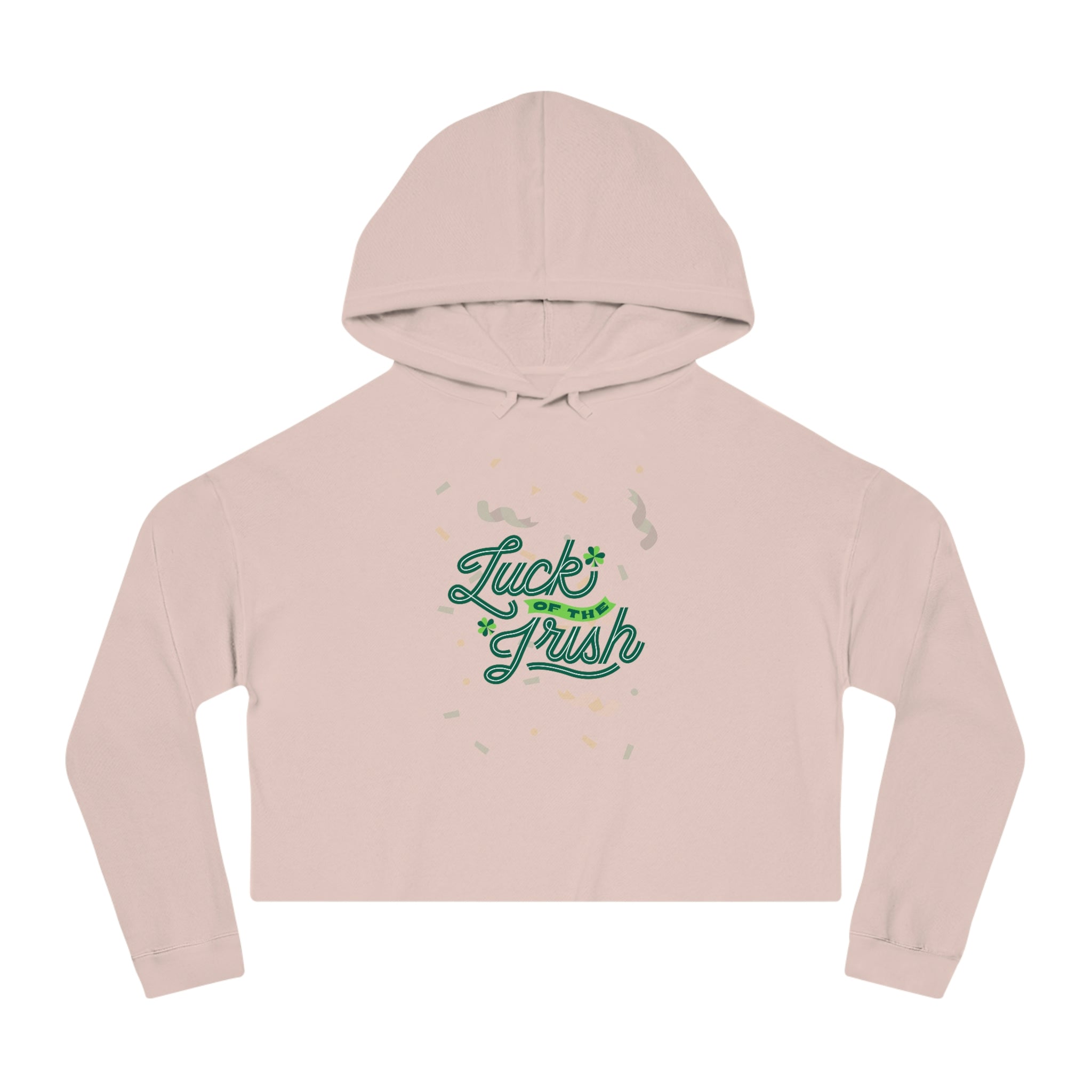 Luch Of The Irish Women’s Cropped Hooded Sweatshirt