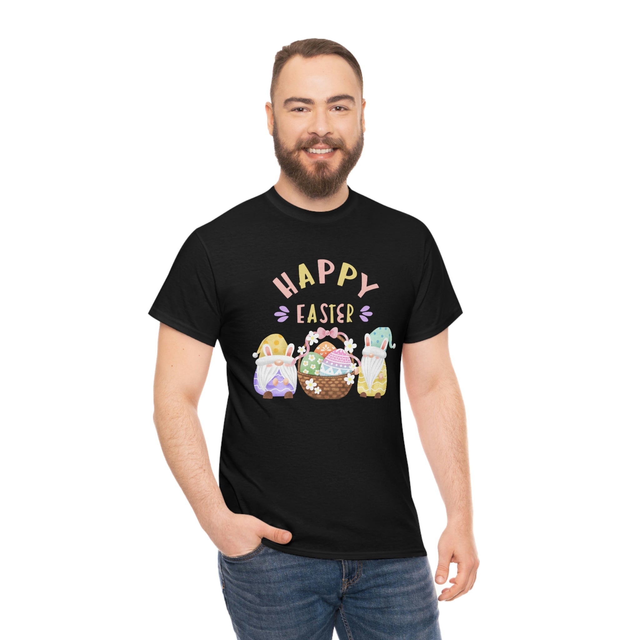 Happy Easter Gnome Unisex Heavy Cotton Tee
