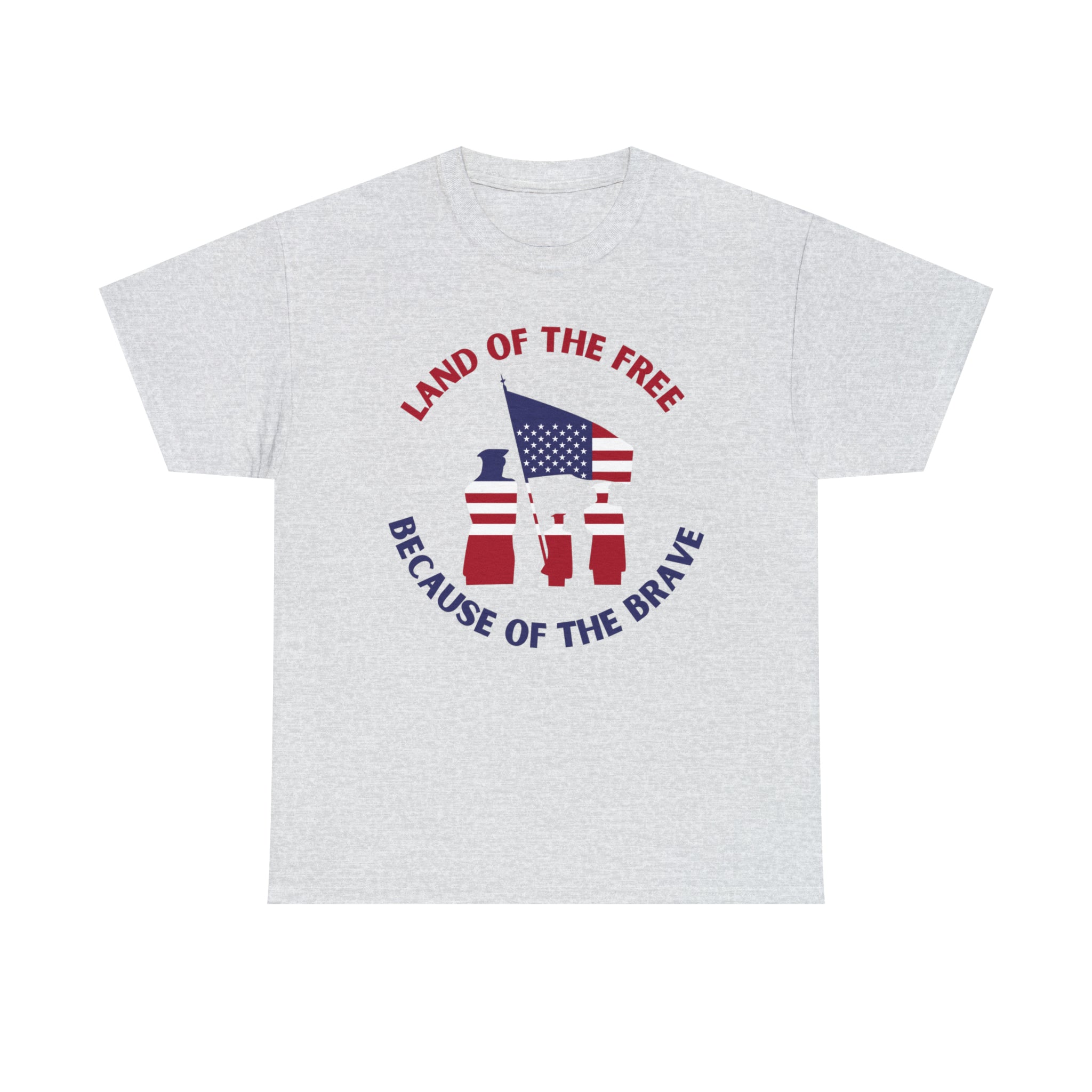 Memorial Day Land of The Free Unisex Heavy Cotton Tee