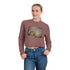 Women's Cat Cropped Sweatshirt