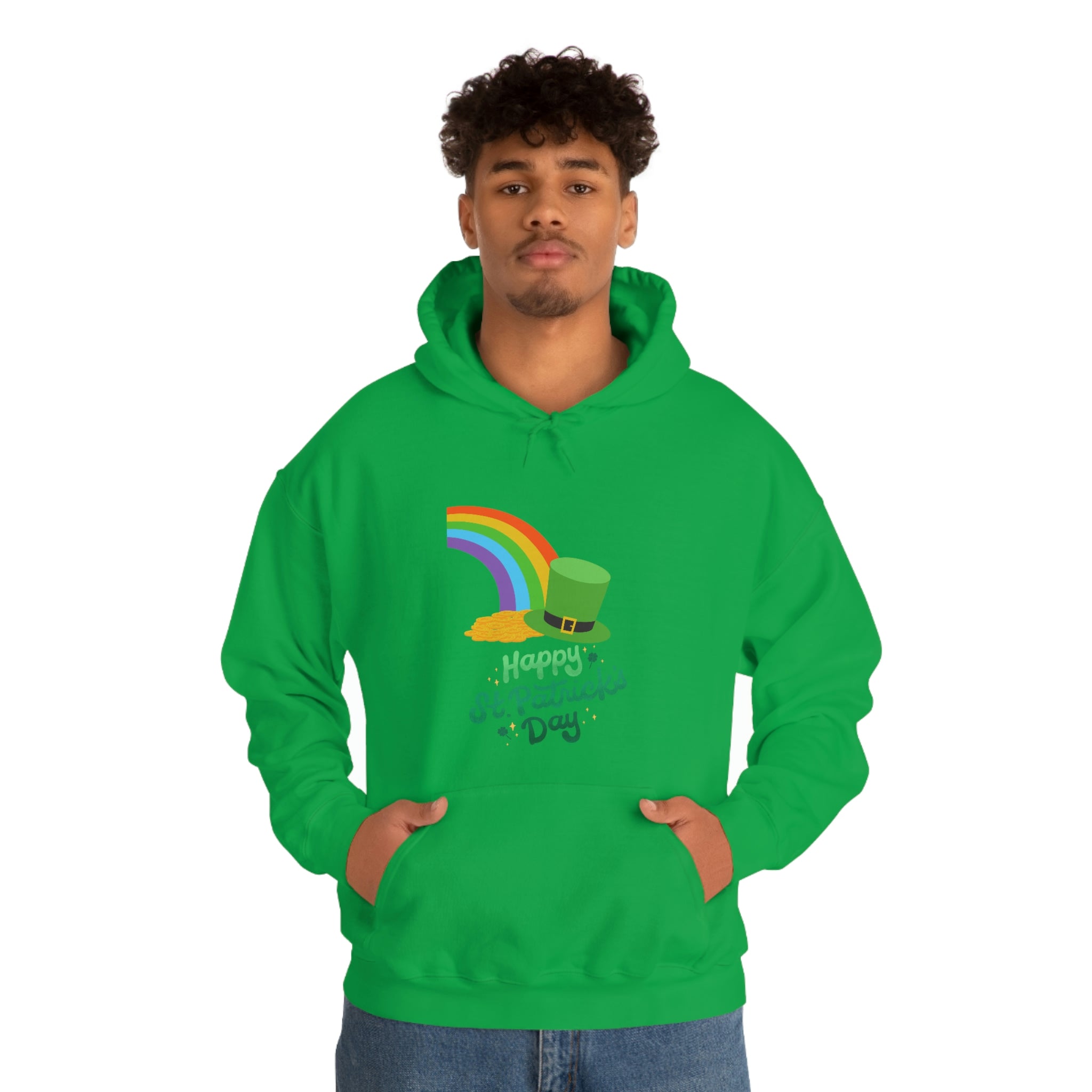 Happy Saint Patrick Day Unisex Heavy Blend™ Hooded Sweatshirt