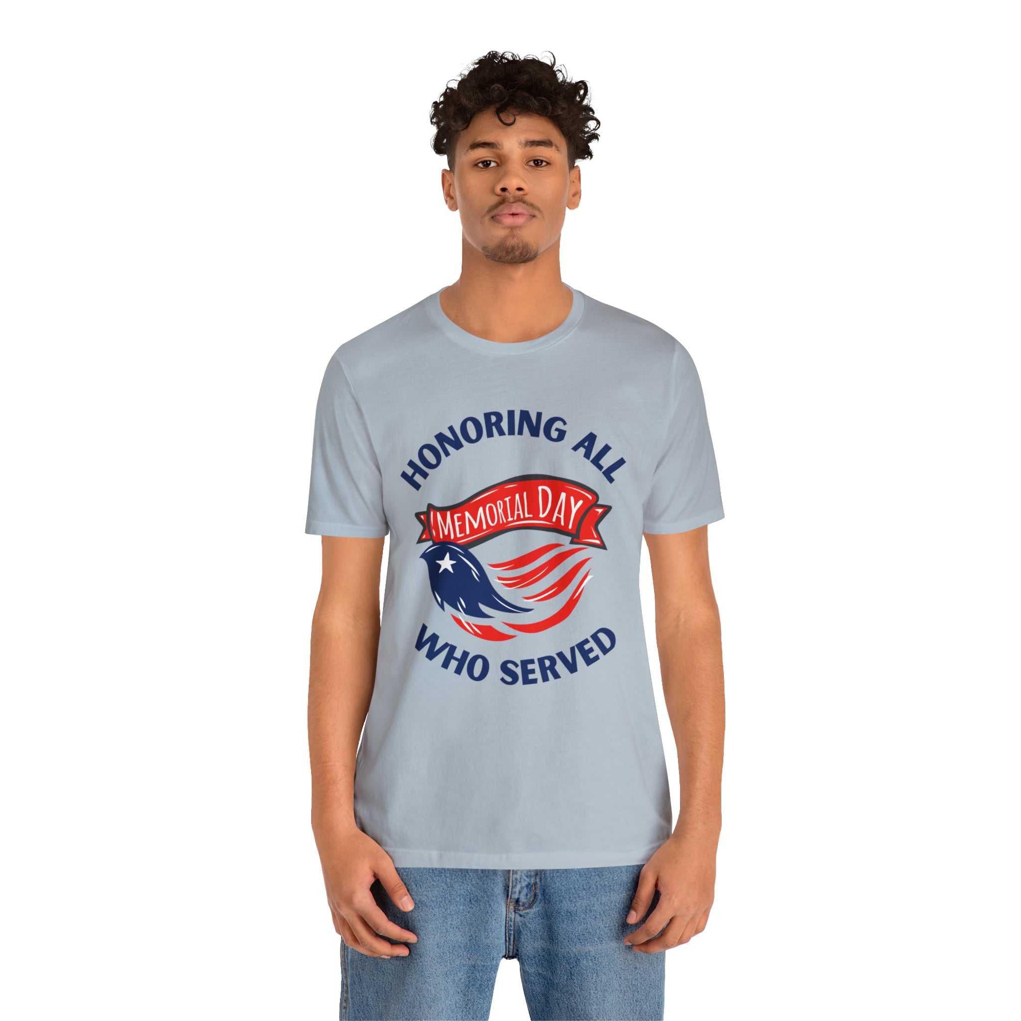 Memorial Day Honoring All Who Served Unisex Jersey Short Sleeve Tee