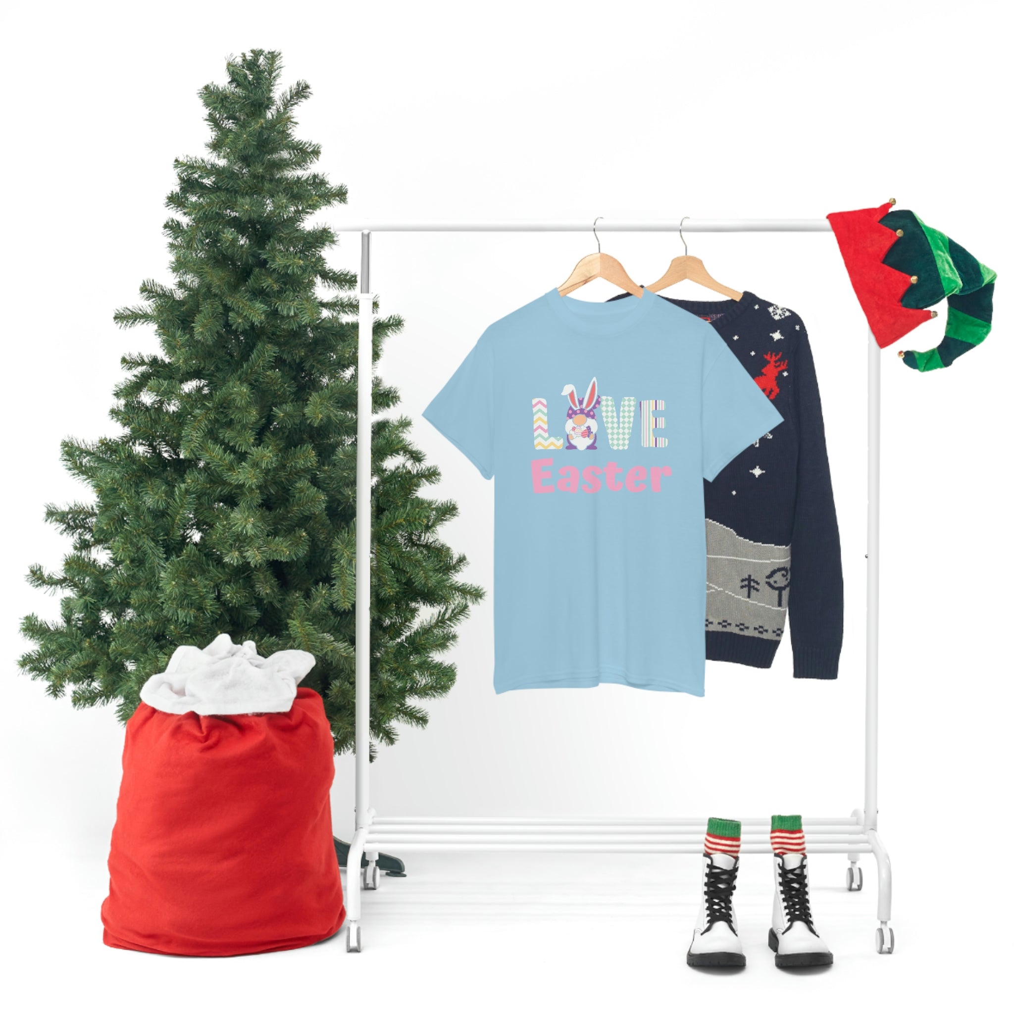 Gnome Love Easter Unisex Heavy Cotton Tee