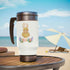 Easter Hunt Is On Stainless Steel Travel Mug with Handle, 14oz