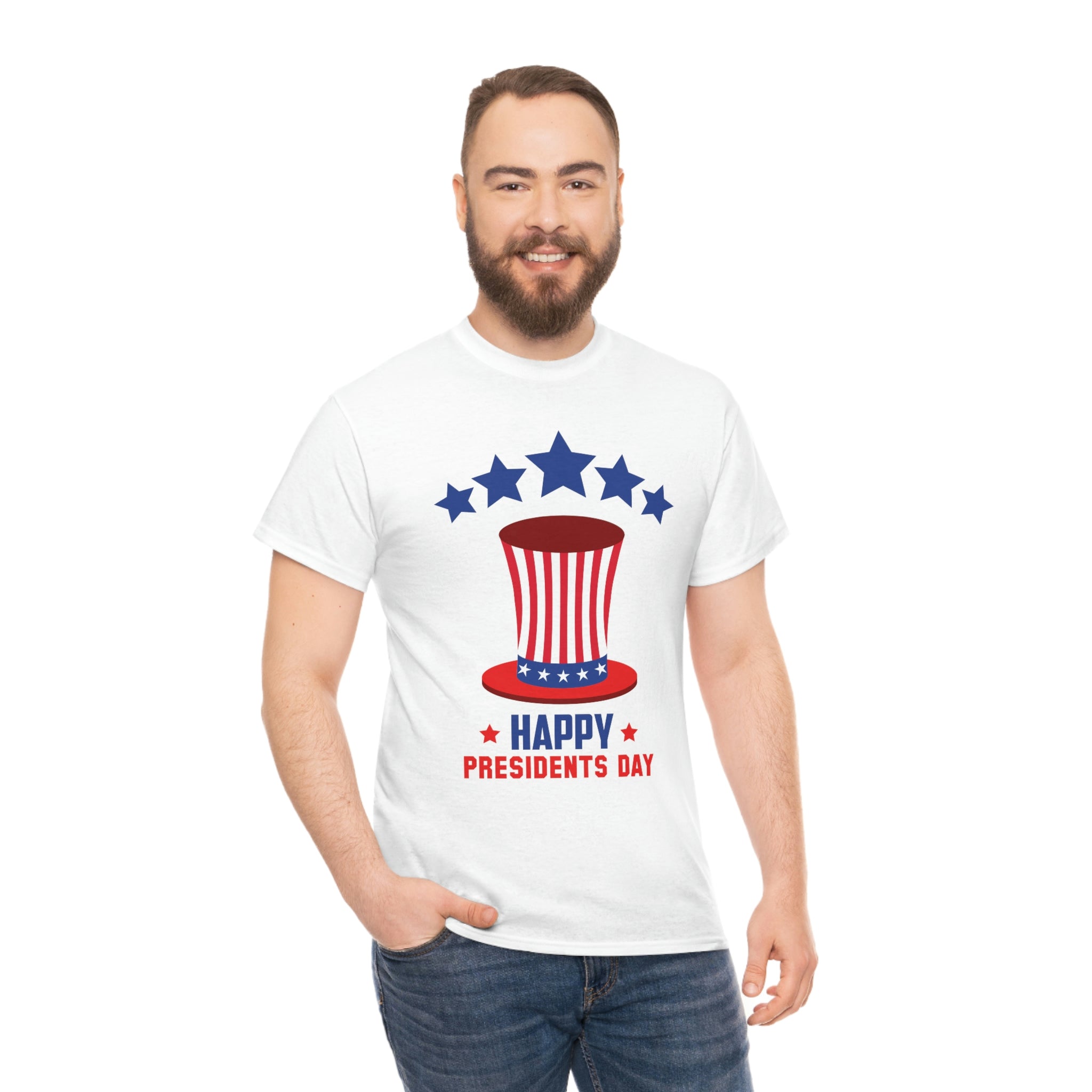 Happy President's Day Hat Unisex Heavy Cotton Tee