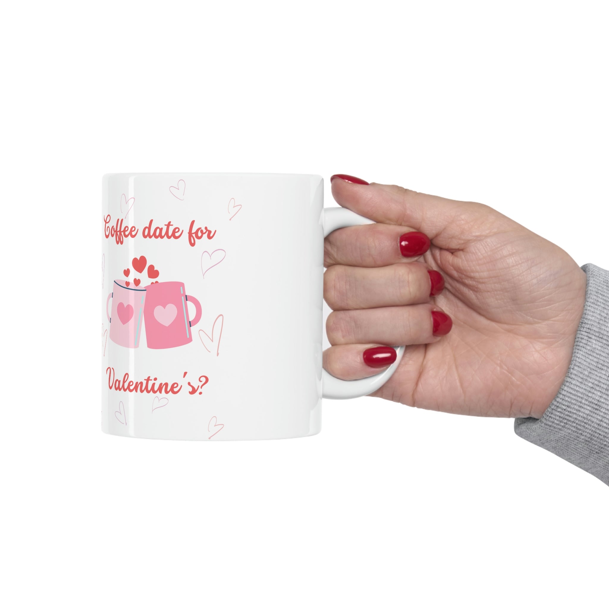 Coffee Date For Valentine's Ceramic Mug 11oz