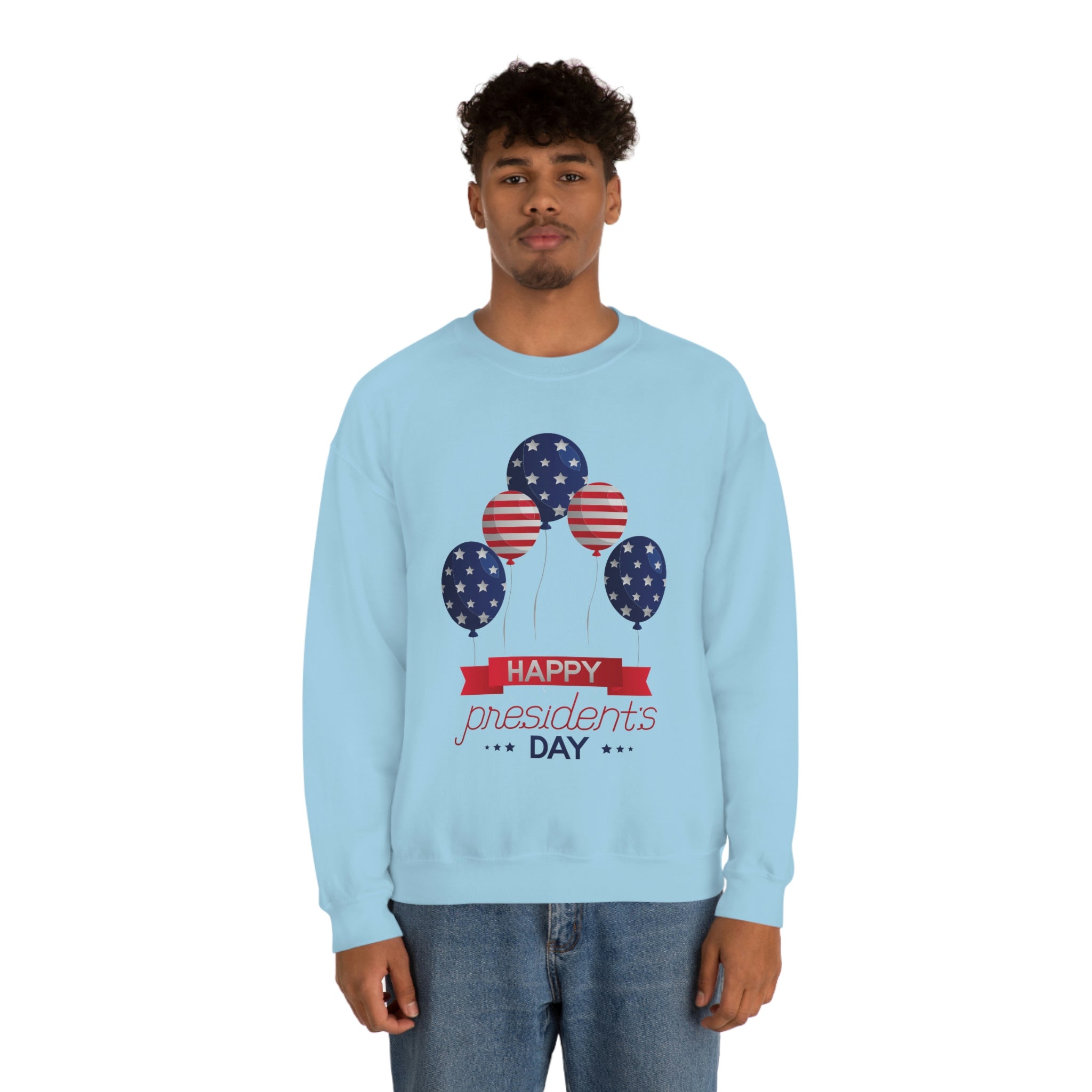 Happy President's Day Stars & Stripe Unisex Heavy Blend™ Crewneck Sweatshirt