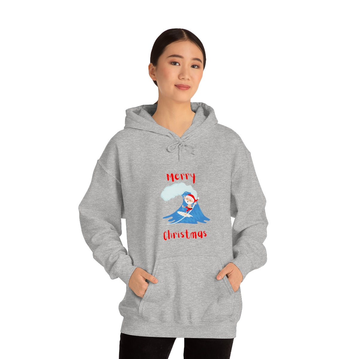 Surfing Santa Unisex Heavy Blend™ Hooded Sweatshirt