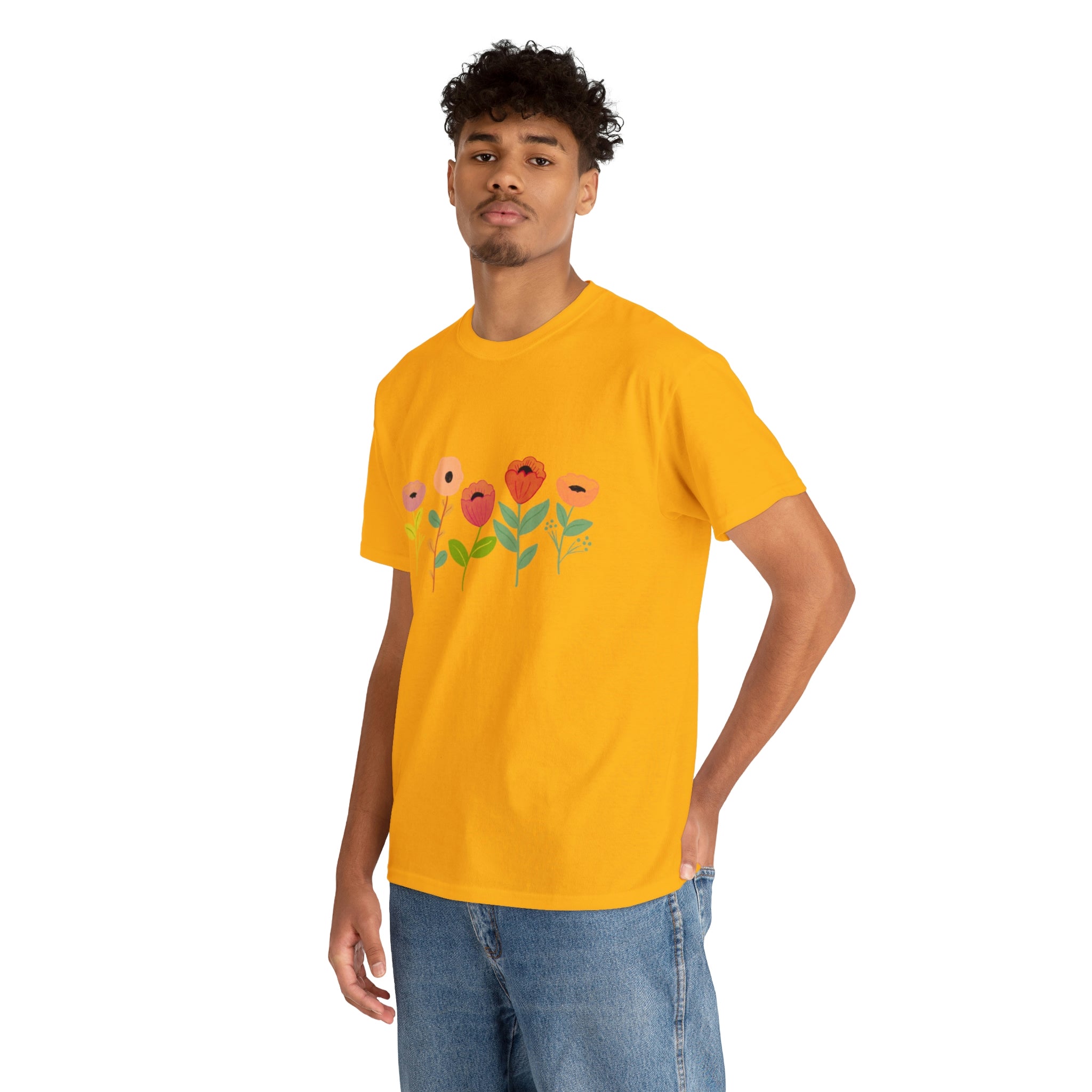 Spring Flowers Unisex Heavy Cotton Tee