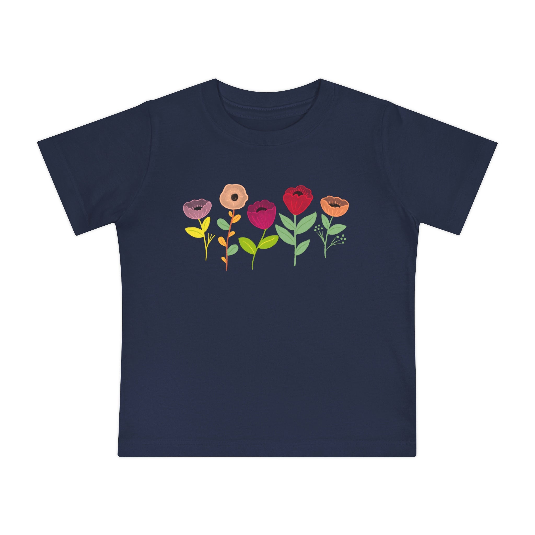 Spring Flowers Baby Short Sleeve T-Shirt