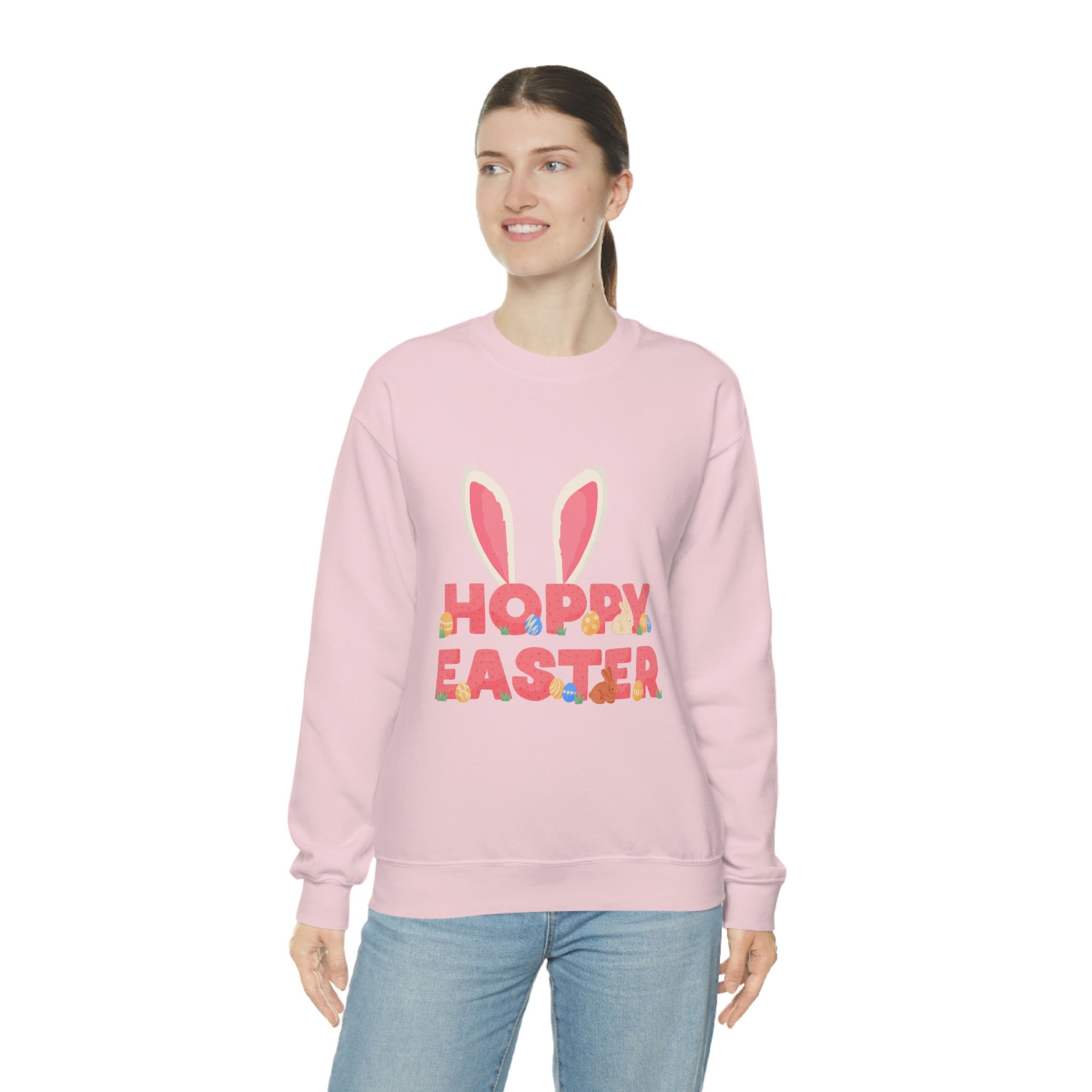 The Hoppy Easter Unisex Heavy Blend™ Crewneck Sweatshirt