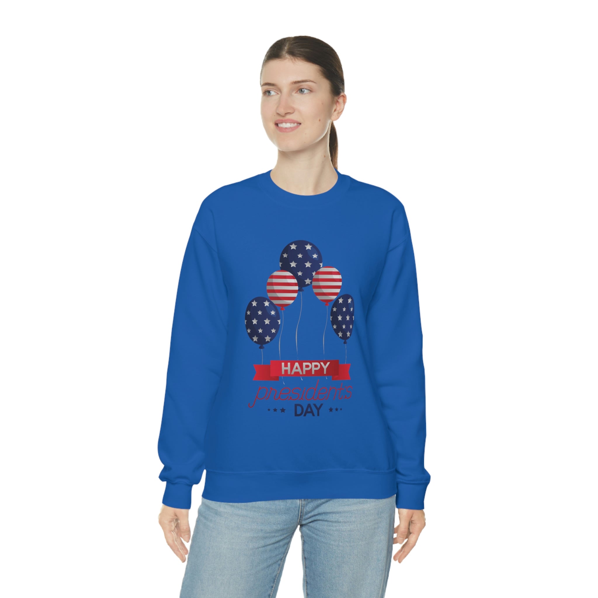 Happy President's Day Stars & Stripe Unisex Heavy Blend™ Crewneck Sweatshirt