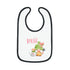 Gnome Happy Spring Baby Contrast Trim Jersey Bib