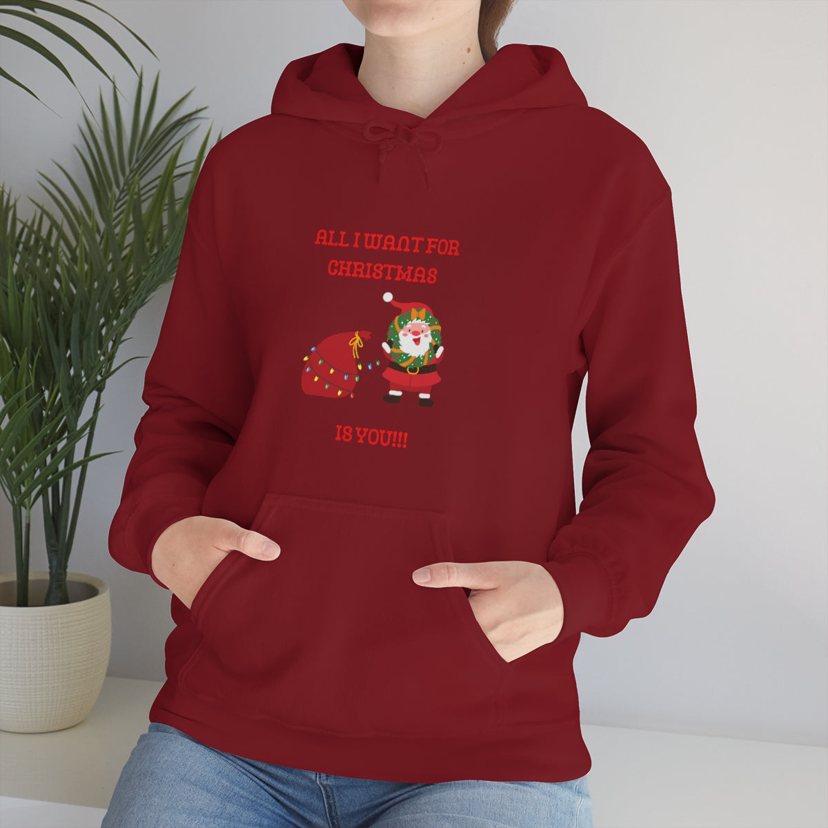 All I Want For Christmas Is You !!!! Unisex Heavy Blend™ Hooded Sweatshirt