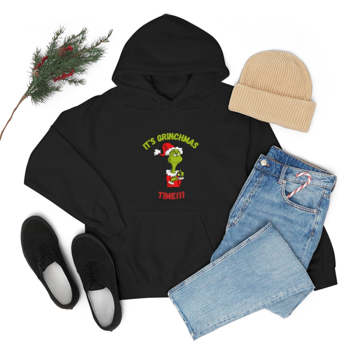 It's Grinchmas Time!!! Unisex Heavy Blend™ Hooded Sweatshirt