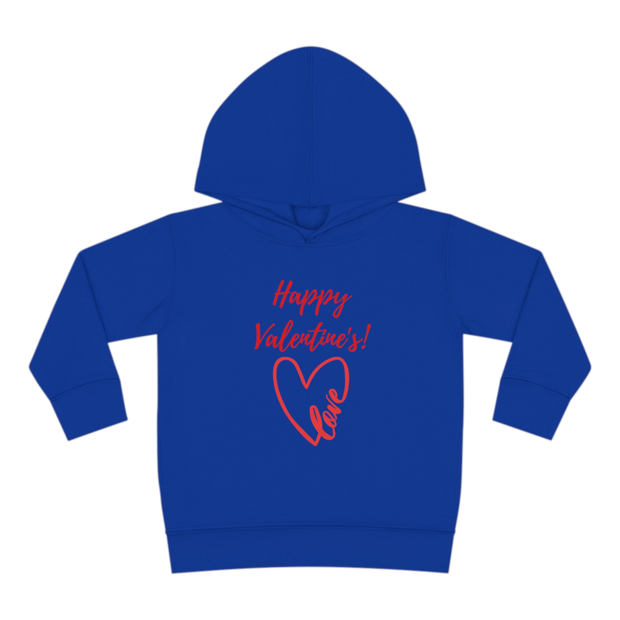 Happy Valentine's Love! Toddler Pullover Fleece Hoodie