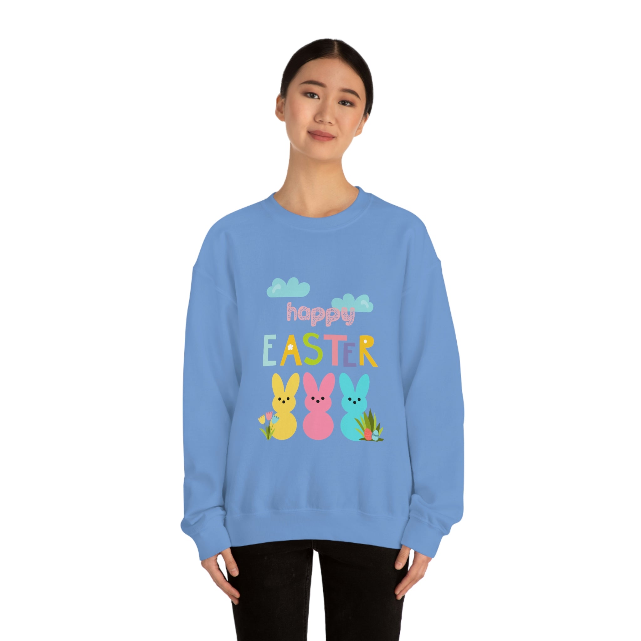 Happy Easter Bunny Unisex Heavy Blend™ Crewneck Sweatshirt