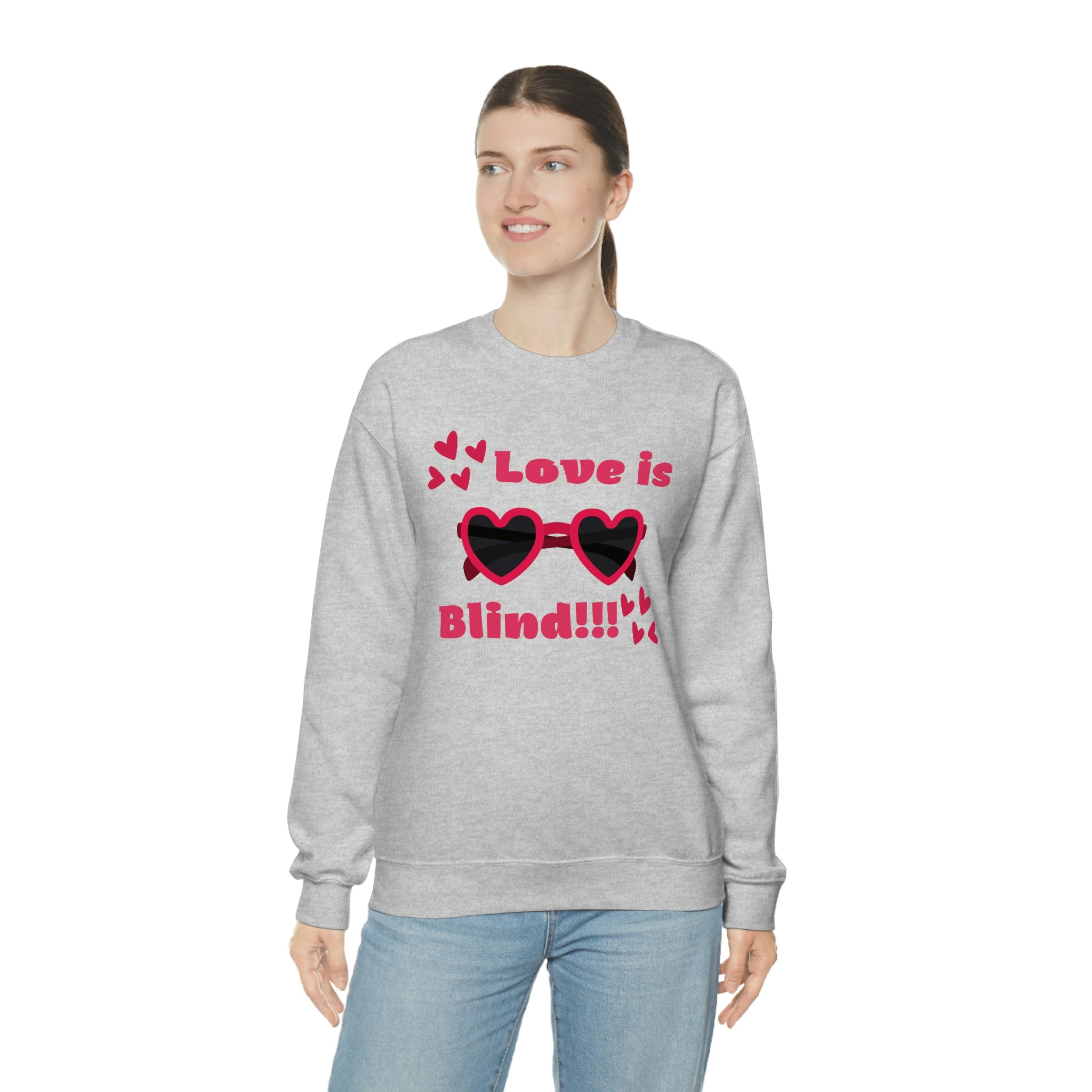 Love Is Blind!!! Unisex Heavy Blend™ Crewneck Sweatshirt