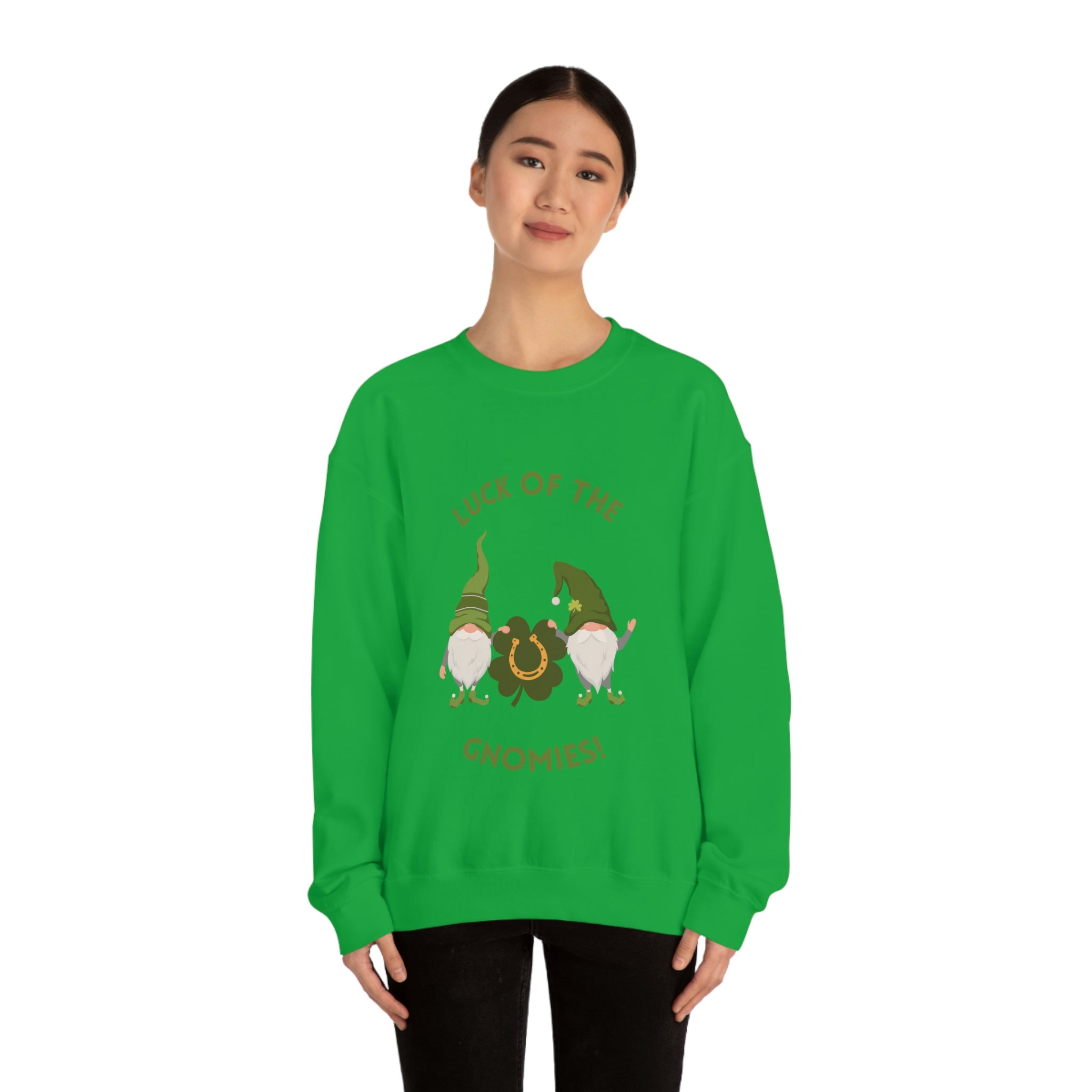 The Luck Of The Gnomies! Unisex Heavy Blend™ Crewneck Sweatshirt