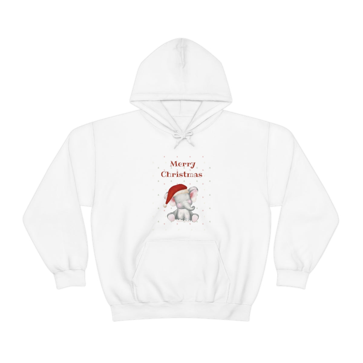 Cute Christmas Elephant Unisex Heavy Blend™ Hooded Sweatshirt