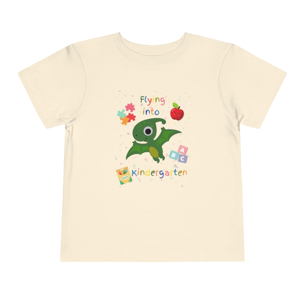 Flying Into Kindergarten Toddler Short Sleeve Tee