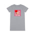 Happy Valentine's Day Organic T-Shirt Dress