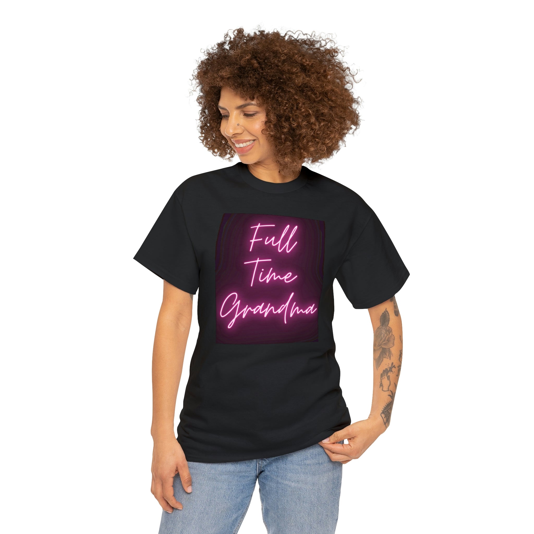 Full Time Grandma Unisex Heavy Cotton Tee