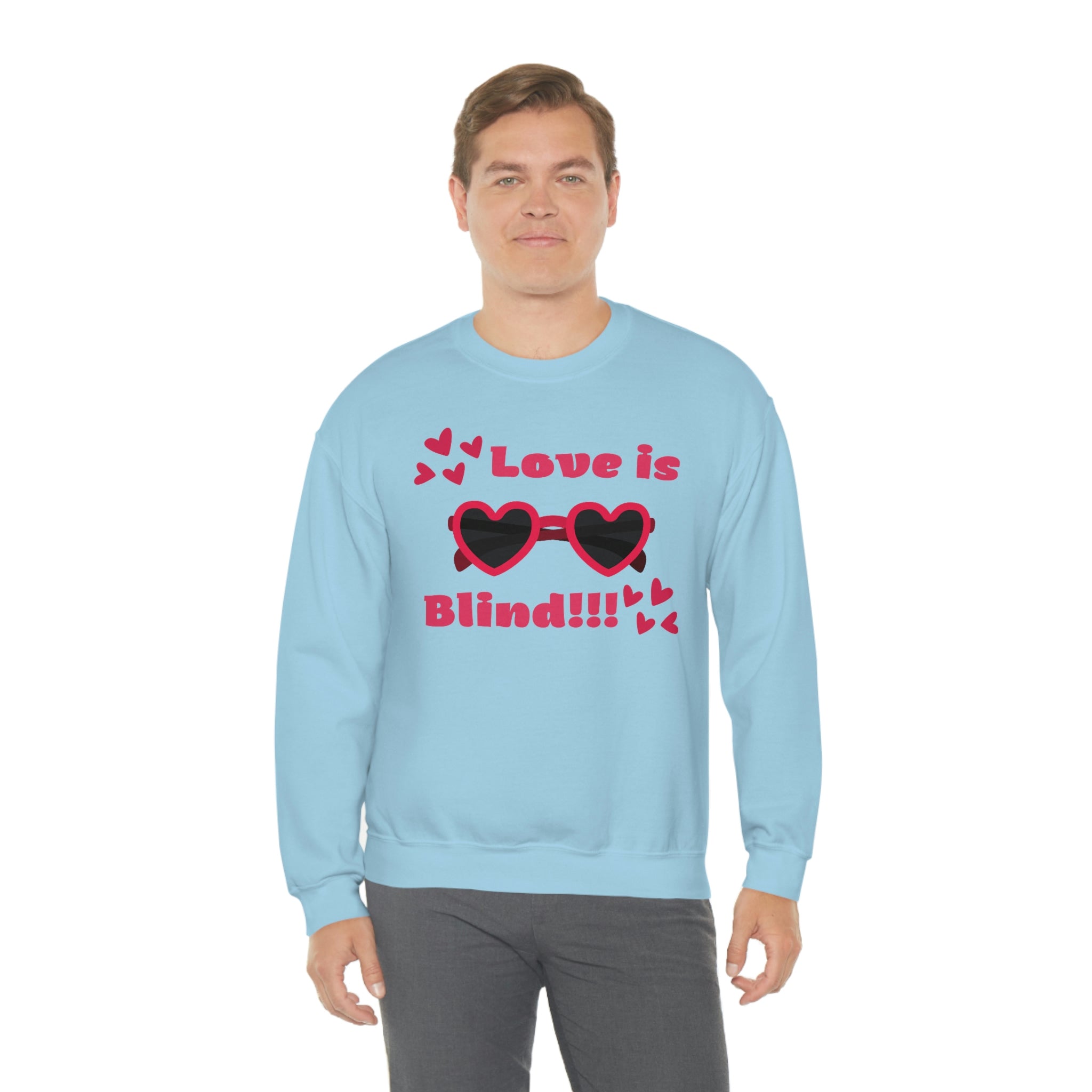 Love Is Blind!!! Unisex Heavy Blend™ Crewneck Sweatshirt