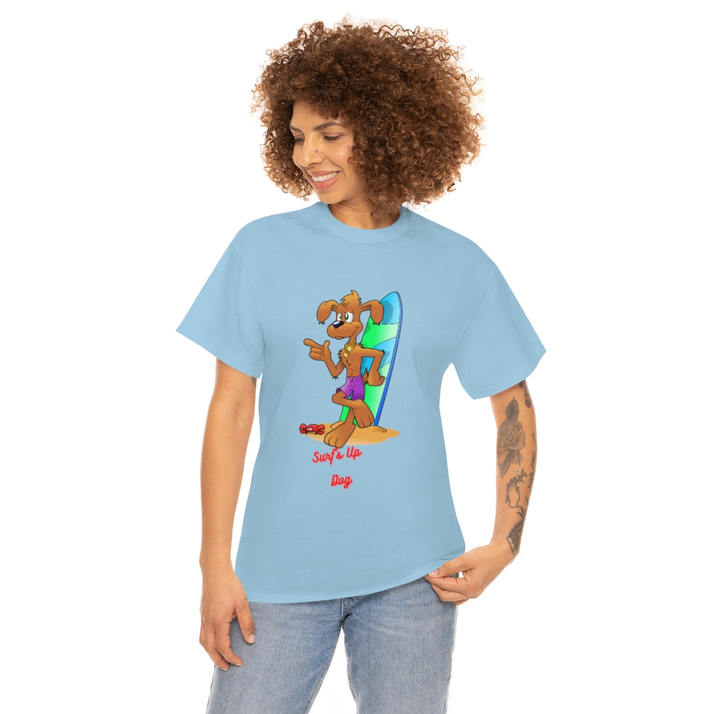 Surf's Up Dog Unisex Heavy Cotton Tee