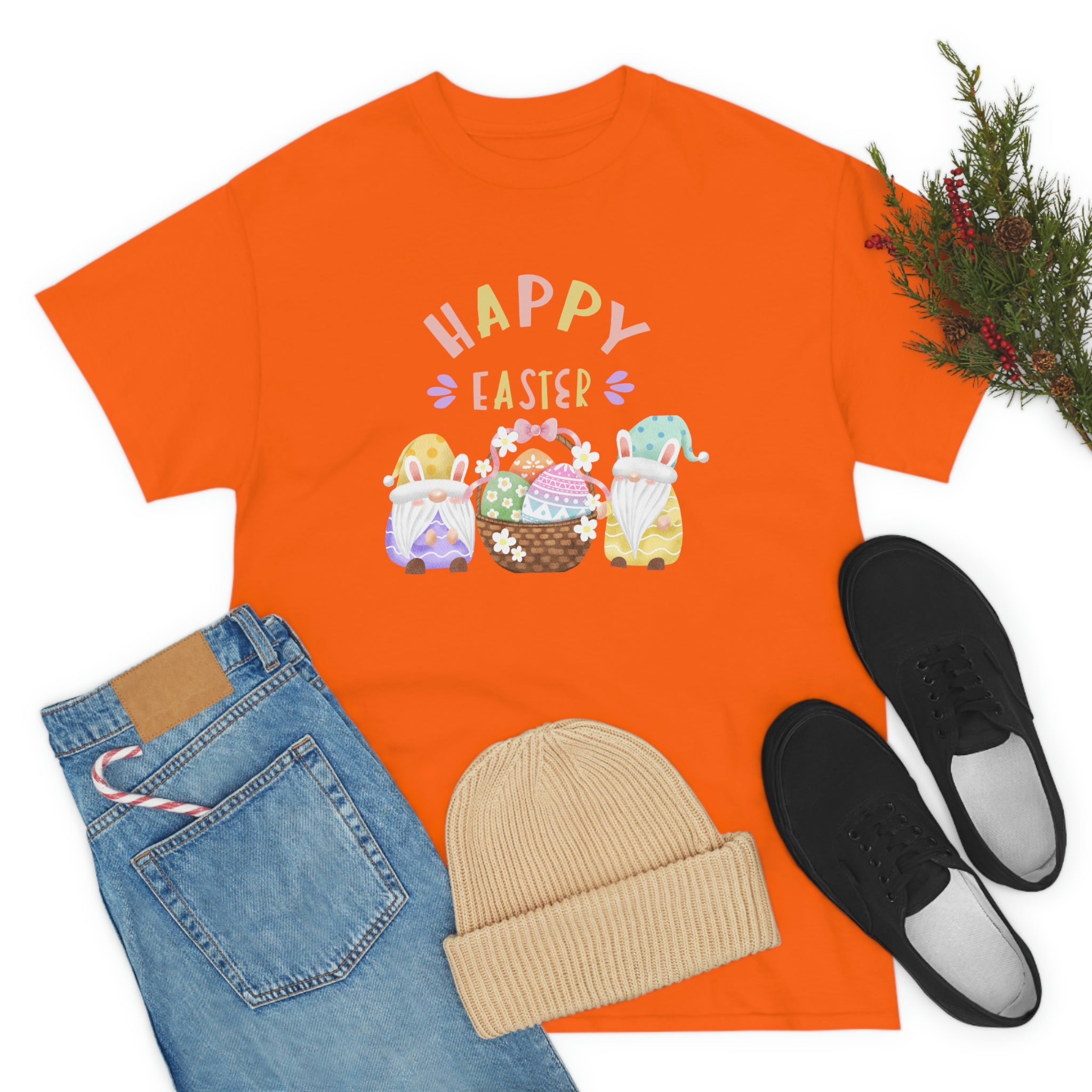 Happy Easter Gnome Unisex Heavy Cotton Tee