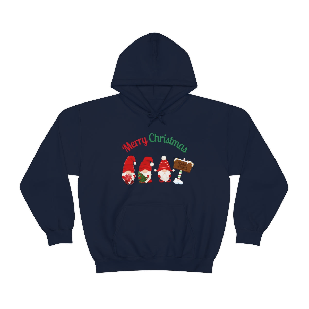 Cute Gnome Merry Christmas Unisex Heavy Blend™ Hooded Sweatshirt