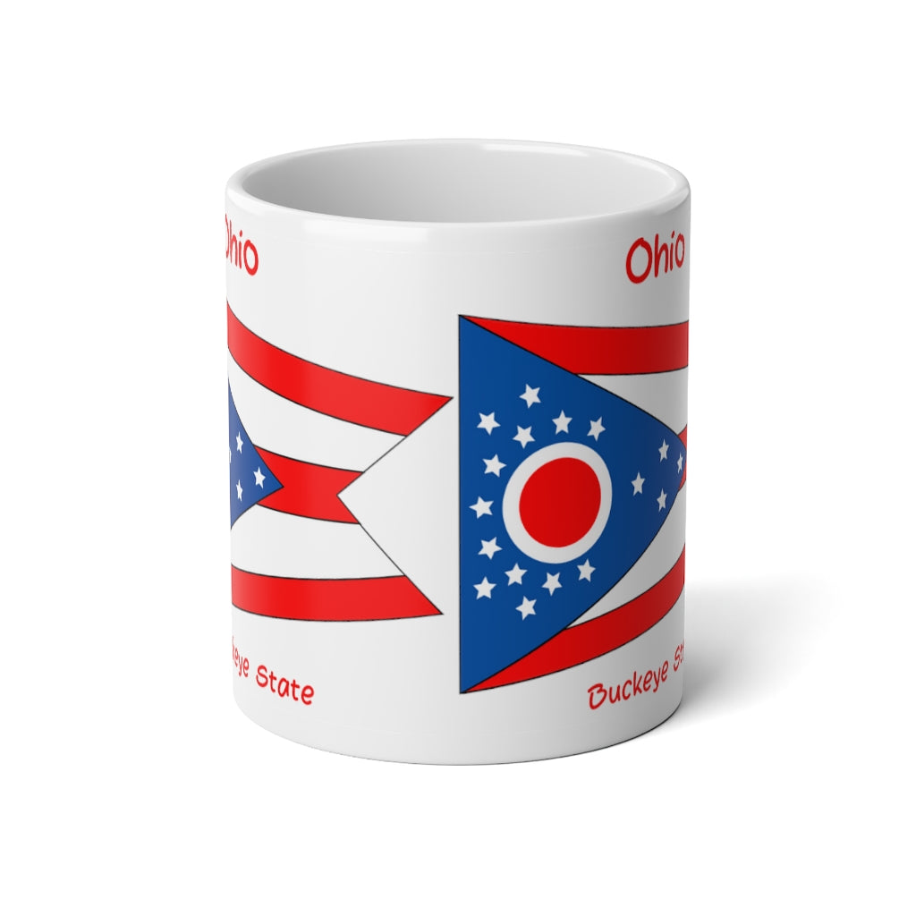 Ohio State Flag Jumbo Mug, 20oz