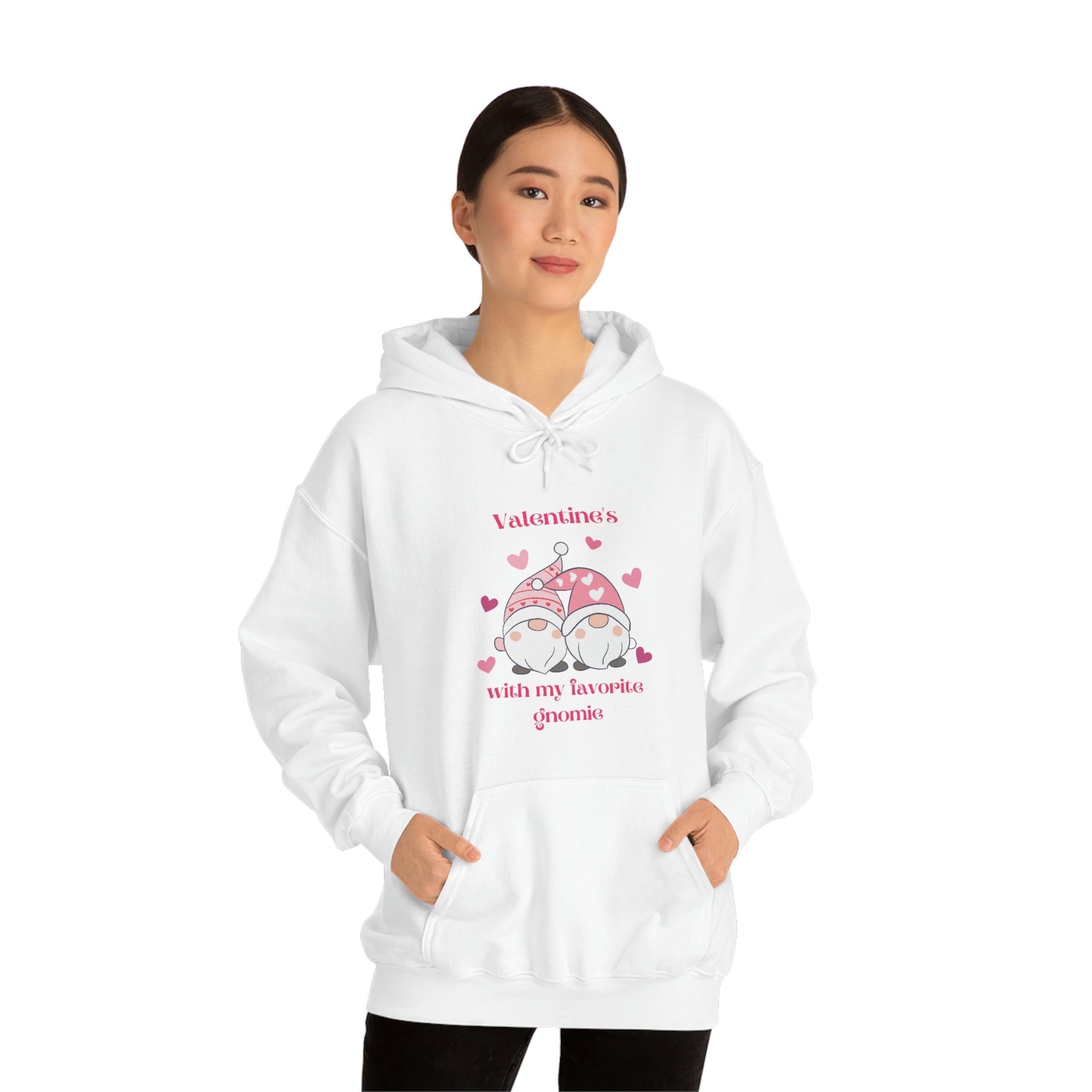 Valentine's With My Favorite Gnomie Unisex Heavy Blend™ Hooded Sweatshirt