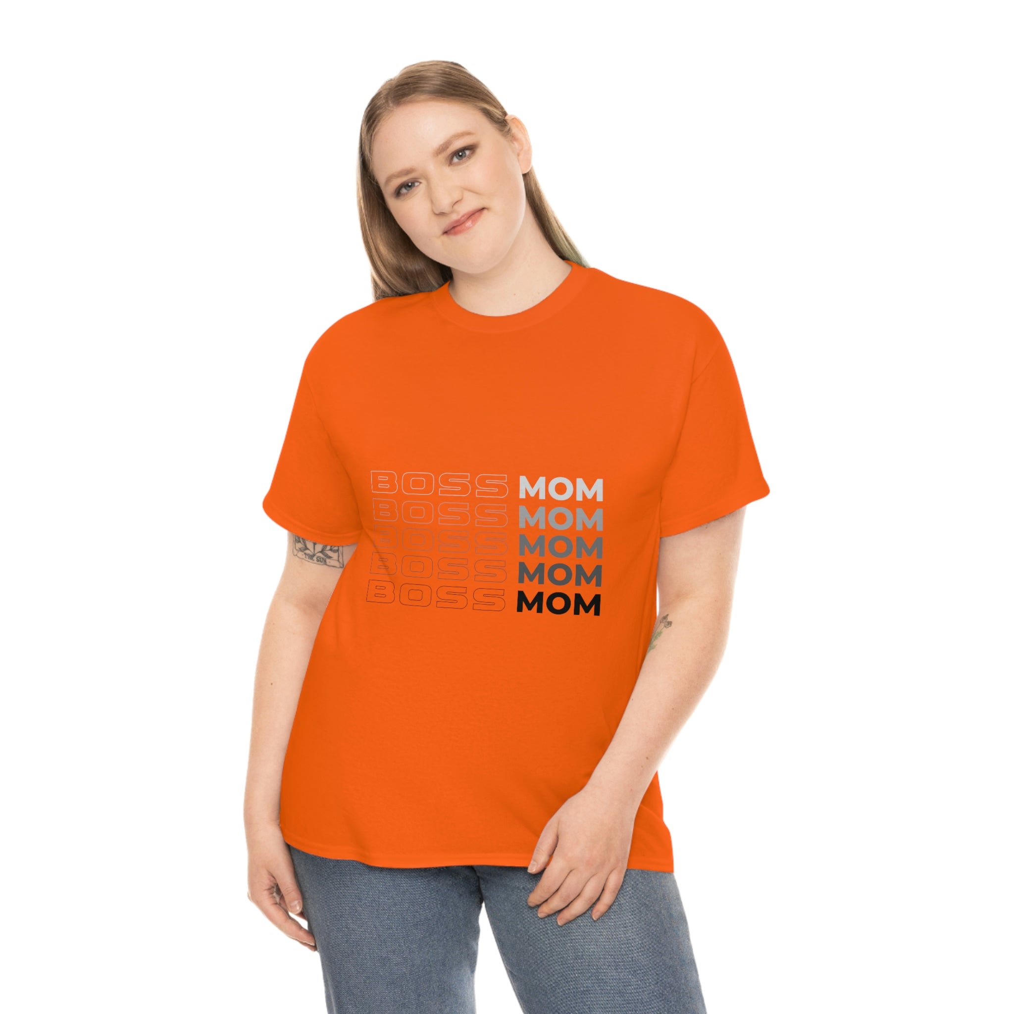 Boss Mom Unisex Heavy Cotton Tee