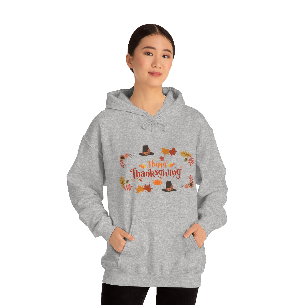 Happy Thanksgiving Unisex Heavy Blend™ Hooded Sweatshirt