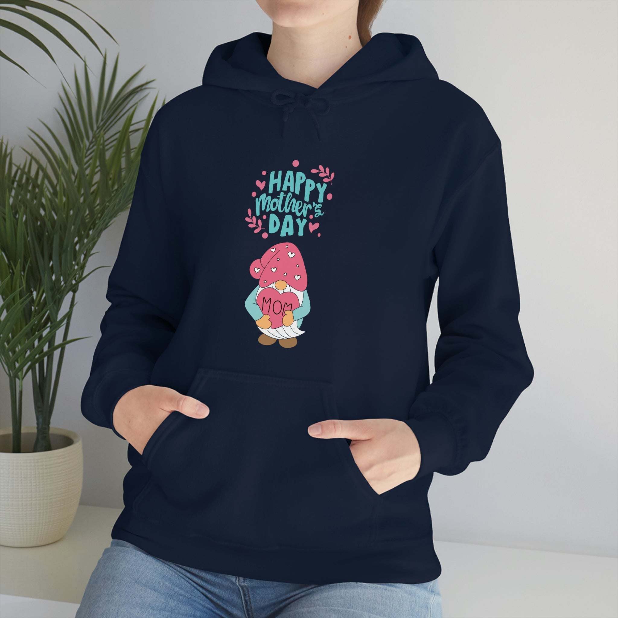 Happy Mother's Day Gnome Unisex Heavy Blend™ Hooded Sweatshirt