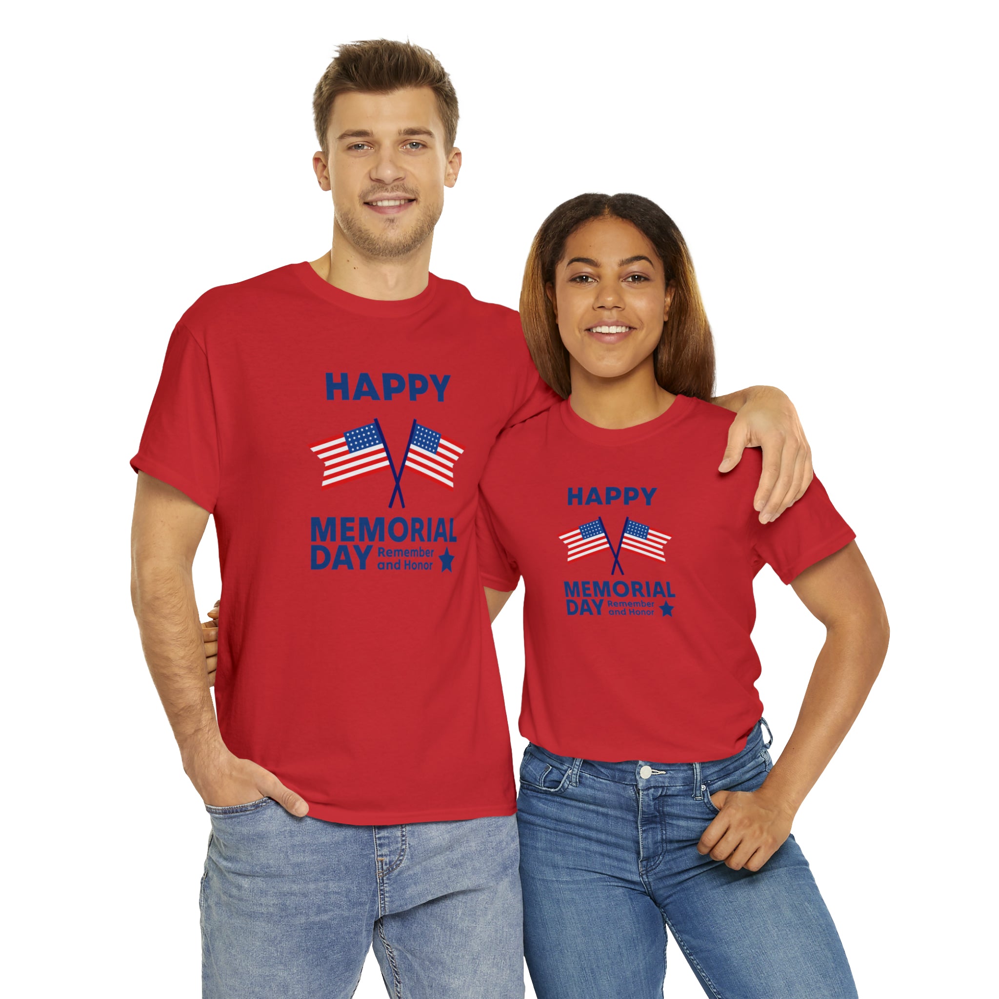 Happy Memorial Day Unisex Heavy Cotton Tee