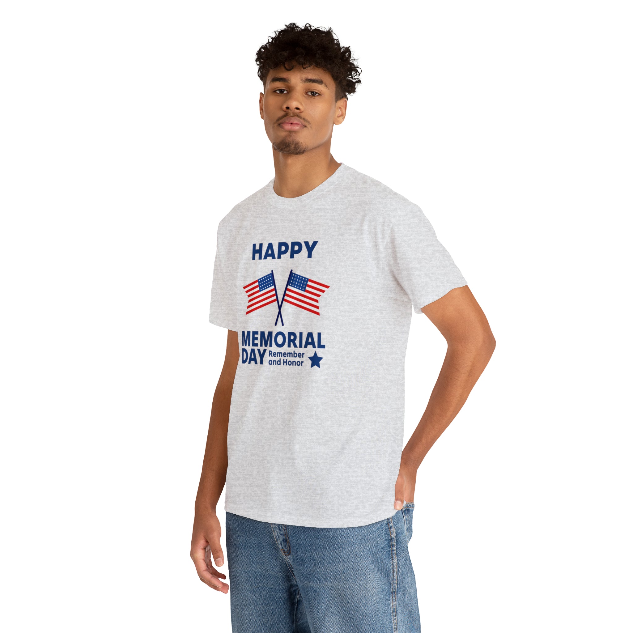 Happy Memorial Day Unisex Heavy Cotton Tee