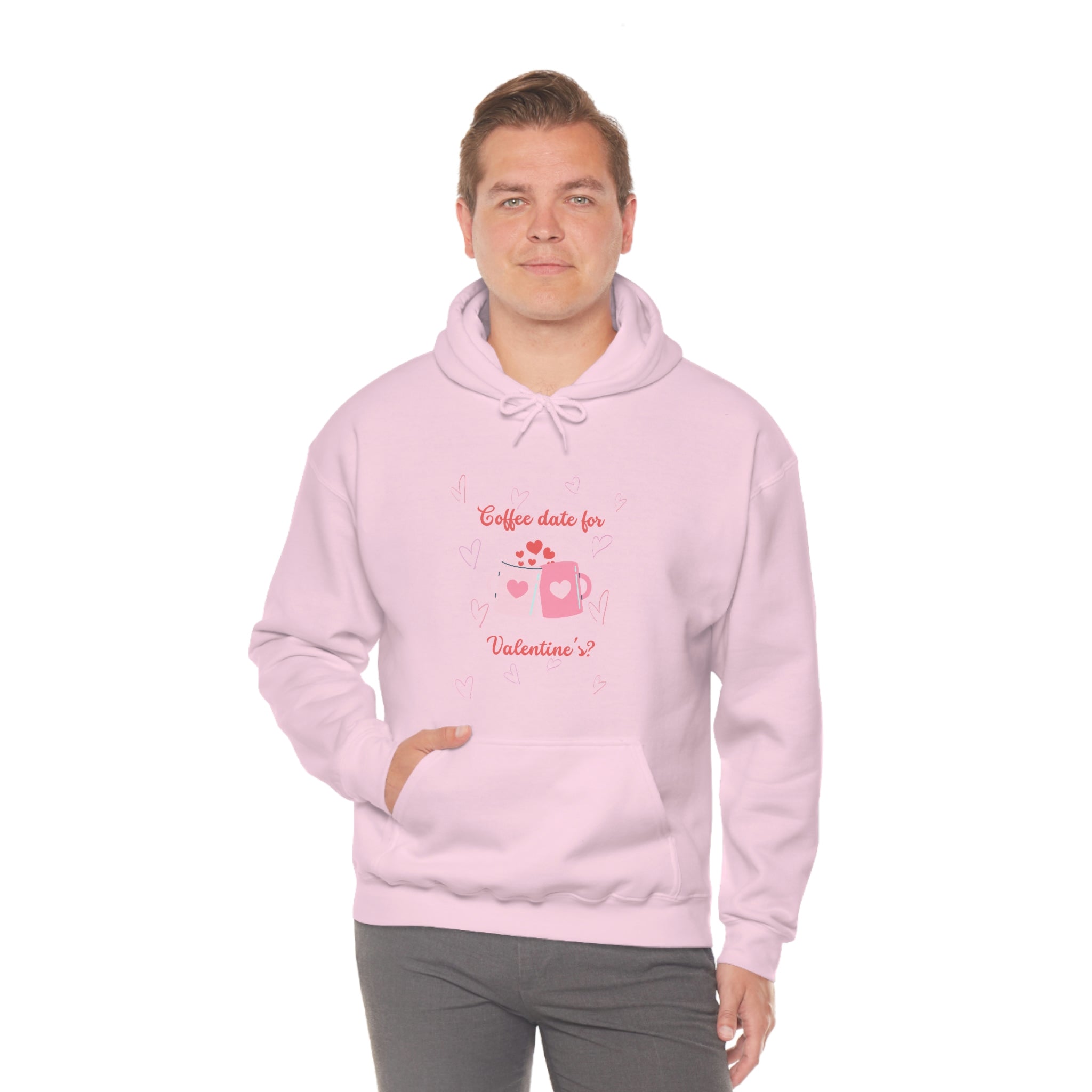 Coffee Date For Valentine's Unisex Heavy Blend™ Hooded Sweatshirt