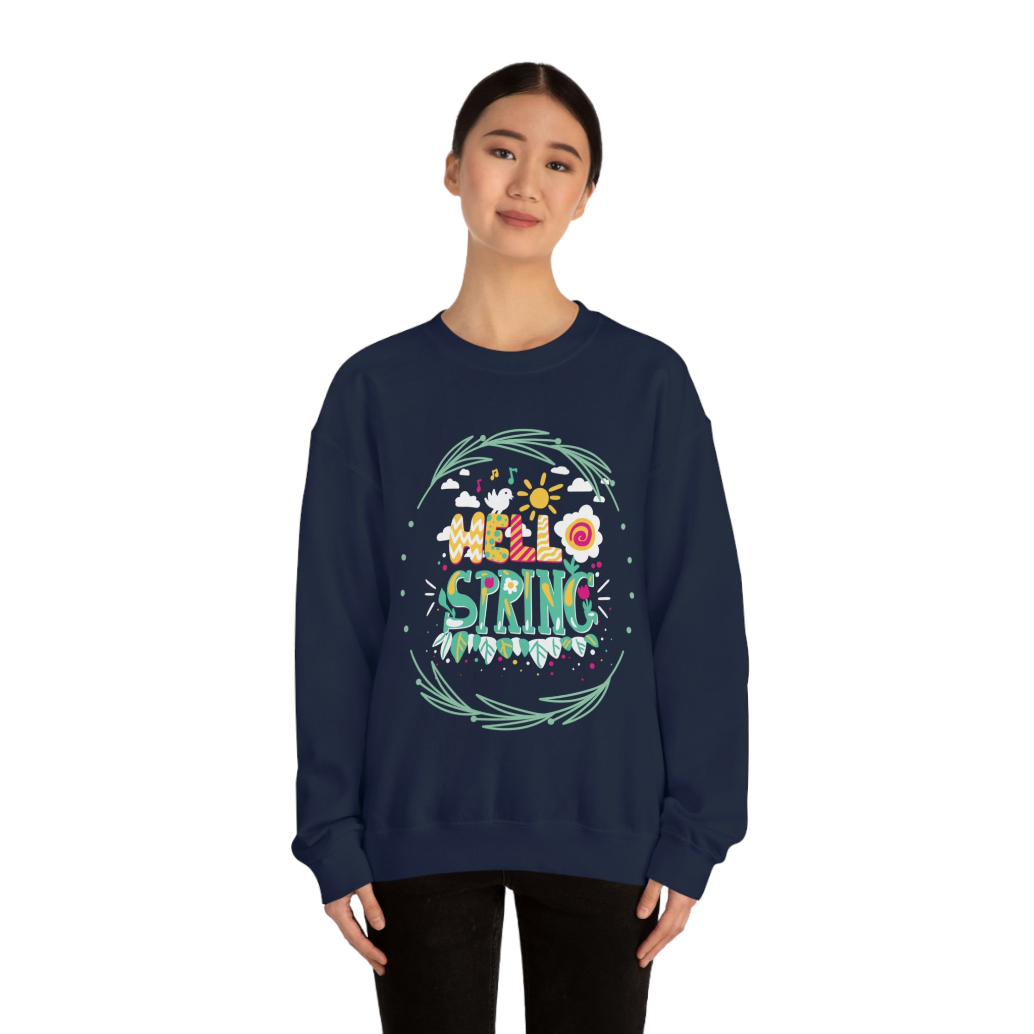 Hello Spring Unisex Heavy Blend™ Crewneck Sweatshirt