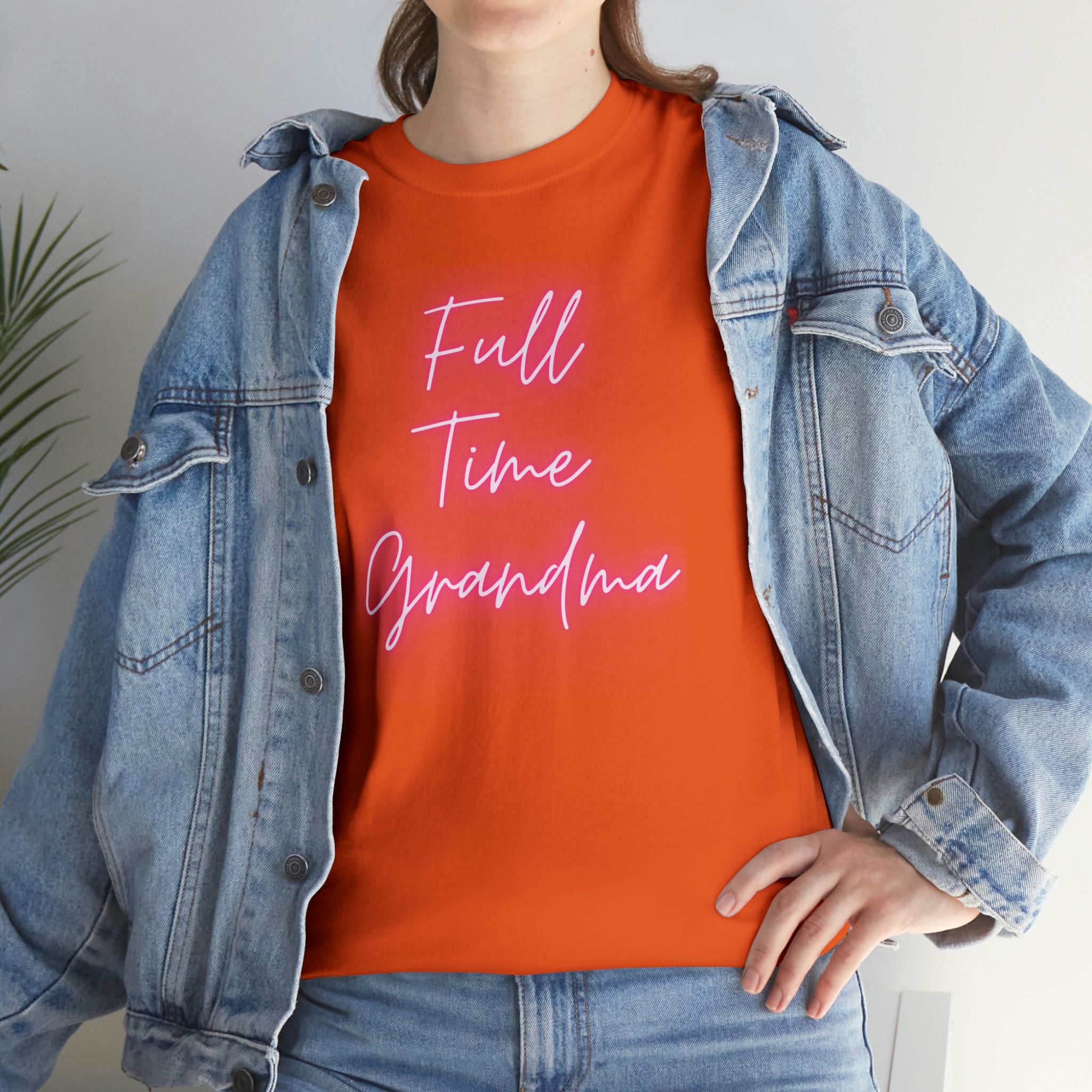 Full Time Grandma Unisex Heavy Cotton Tee