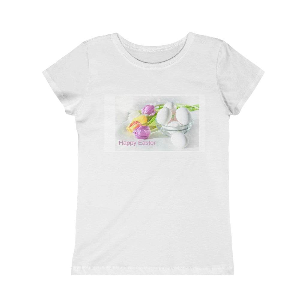 Happy Easter Girls Princess Tee