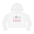 Gnome Love Easter Women’s Cropped Hooded Sweatshirt