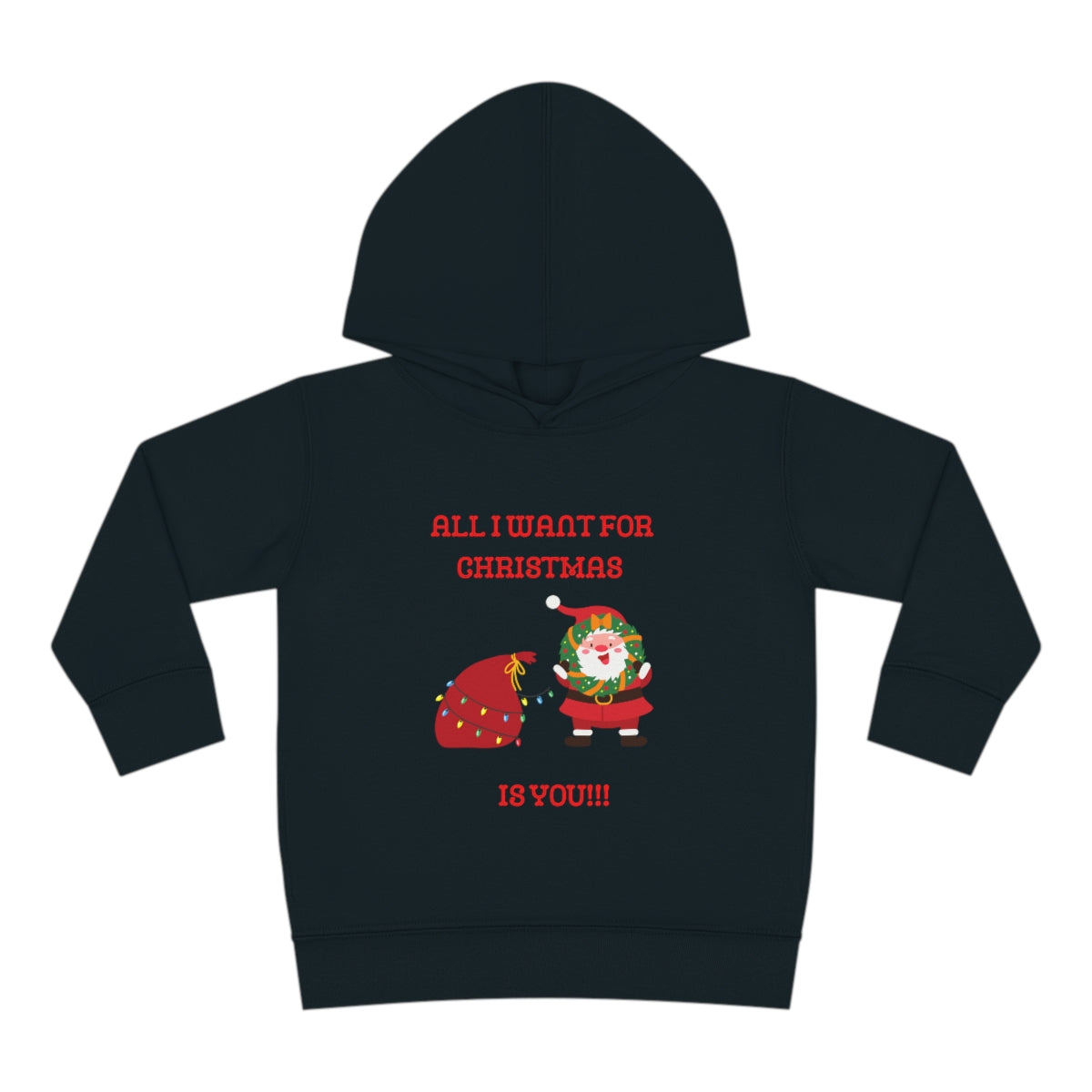 All I Want For Christmas Is You!!!Toddler Pullover Fleece Hoodie