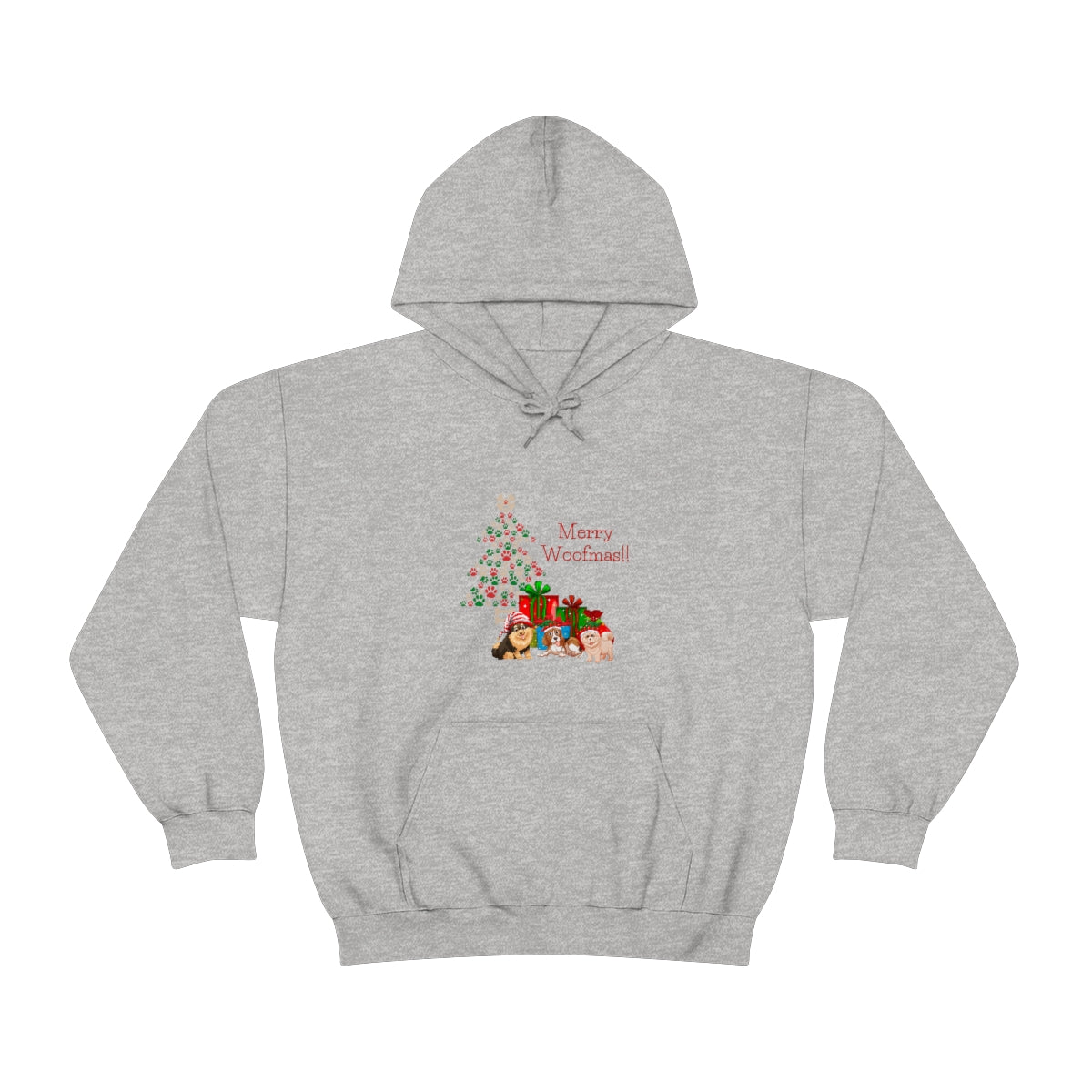 Merry Woolfmas Unisex Heavy Blend™ Hooded Sweatshirt